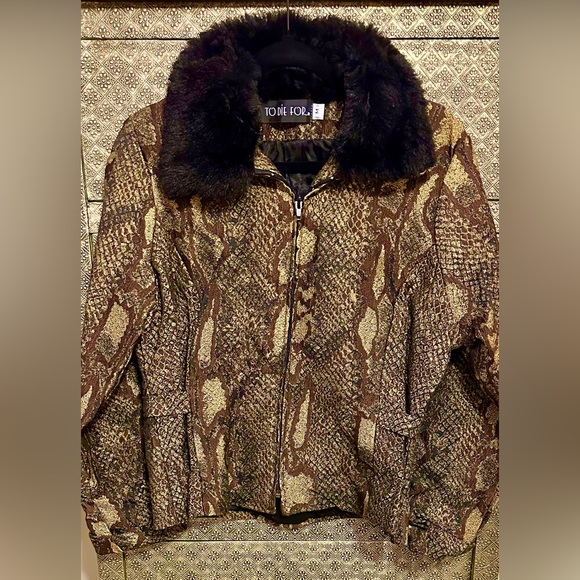 TO DIE FOR Snake Print Jacket - Picture 1 of 7
